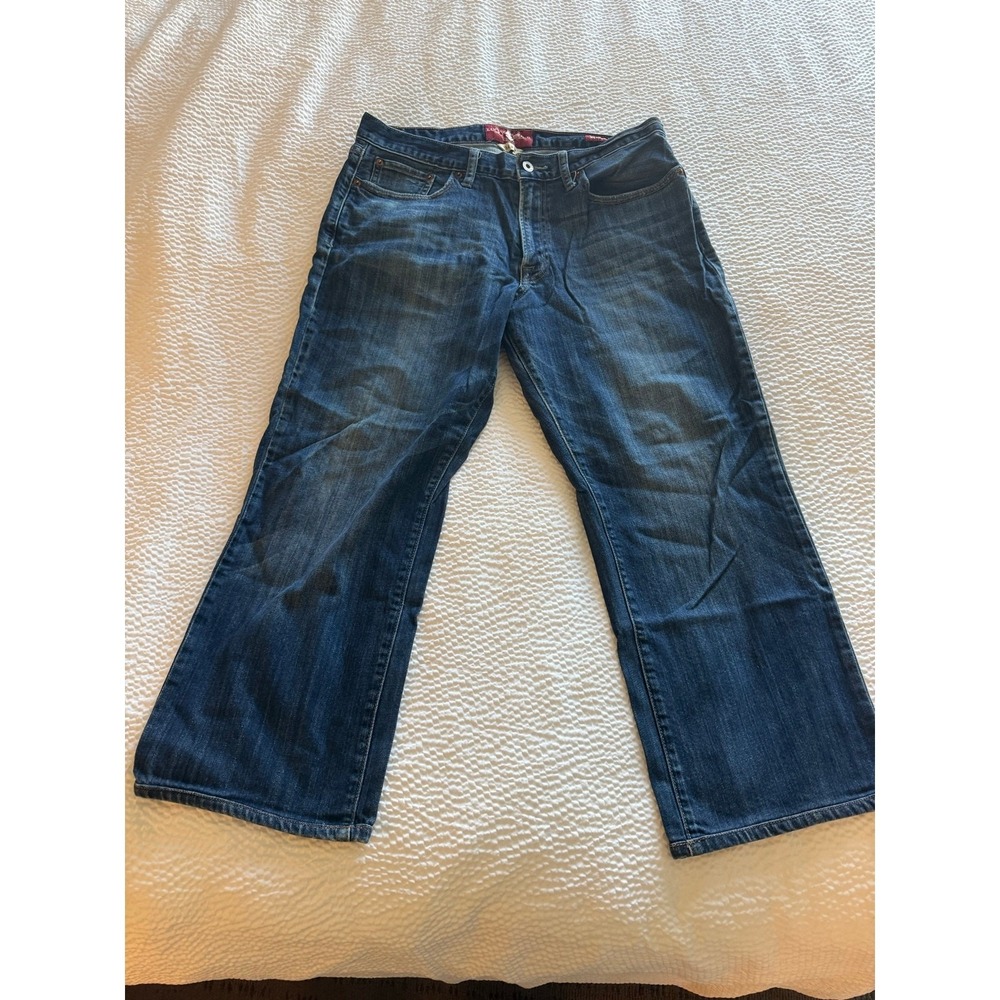 Lucky Brand Men’s Straight Dark Blue Jeans 34x24